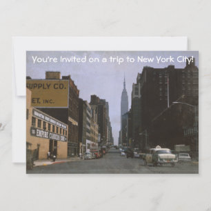 Retro New York 1963 Uitnodiging
