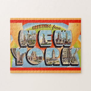 Retro New York City 11x14 Legpuzzel
