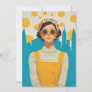 Retro New York Sunshine Kaart