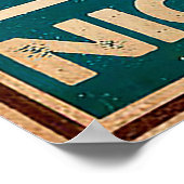 Retro Nice Butt Dachshund-hond grappige citaten Poster (Hoek)