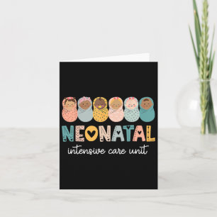 Retro NICU Nurse Shirt Neonatale intensive care un Kaart