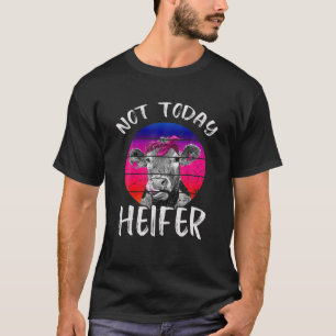 Retro  niet vandaag Heifer Koe Lover Farming L T-shirt