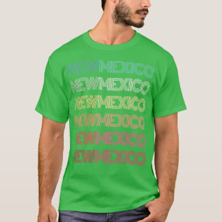 Retro NIEUWE MEXICO Home State Roots Albuquerque F T-shirt