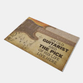 Retro Nieuwe Studio Mat, Gitarist Aangepast welkom Deurmat (Schuin)