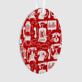 Rétro n'importe quel Motif téléphonique couleur (devant)