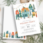 Retro Noël Fête Invitation<br><div class="desc">Découvrez l'esprit des vacances avec notre Invitation Retro Christmas Holiday Party! Avec des illustrations vintages chic de maisons d'hiver et de charmants bonhommes de neige, notre sélection personnalisable va au-delà des cartes. Faites votre choix parmi les invitations de fêtes de fin d'année, les cartes postales photo et les annonces de...</div>