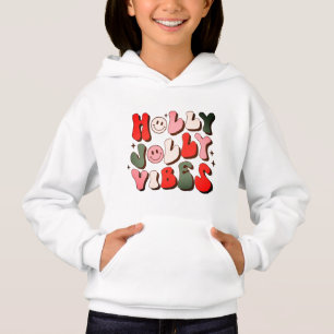 Retro Noël Holly Jolly Vibes Vacances tendance