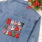 Retro Noël Holly Jolly Vibes Vacances tendance