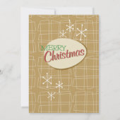 Retro Noël Personnalisable Invitation de fête (Dos)