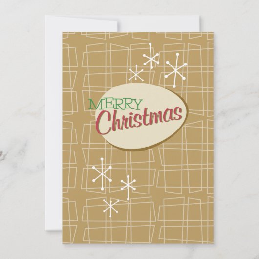 Retro Noël Personnalisable Invitation de fête (Dos)