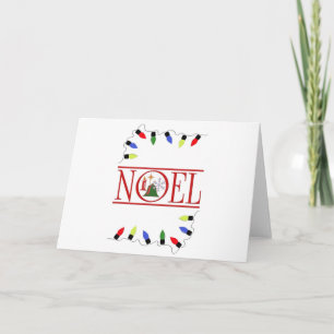 REtro NOEL reeks lichten Feestdagen Kaart