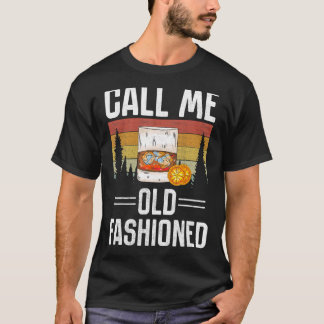 Retro noemt me Oude Fashioned Whiskey Vintage T-shirt