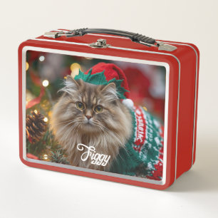 Retro Noorse Boskat Kerstmis gepersonaliseerd