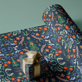 Retro Nordic Christmas Cadeaupapier