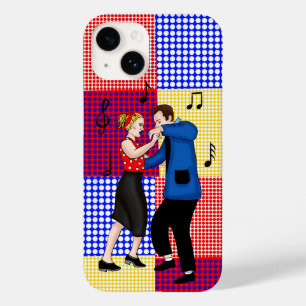 Retro Nostalgic 1950's Couple Dancing Case-Mate iPhone 14 Hoesje