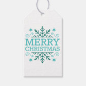 Retro Nostalgic Merry kerst Cadeaulabel (Voorkant)