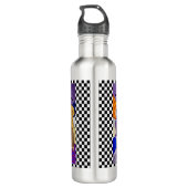 Retro Nostalgische Couple Dancing uit 1950 Waterfles (Achterkant)