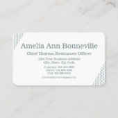 Retro  nostalgische groene stippen visitekaartje (Voorkant)