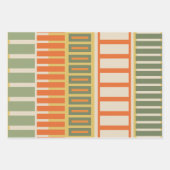 retro nostalgische mix-and-match patronen inpakpapier vel (Voorkant 2)