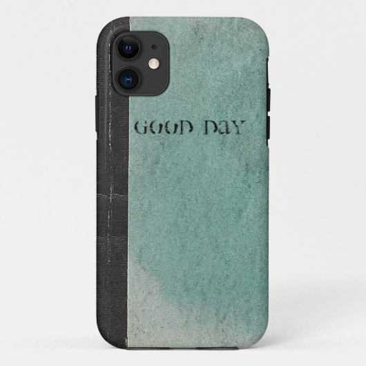 Retro notebook boek sjabloon  groene iPhone5Hoesje Case-Mate iPhone Case (Achterkant)