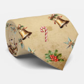 Retro Notenkraker Merry Christmas Pattern Stropdas (Opgerold)