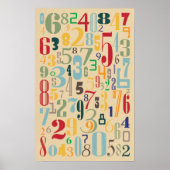 Retro Numbers - Math Posters (Devant)