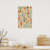 Retro Numbers - Math Posters (Cuisine)