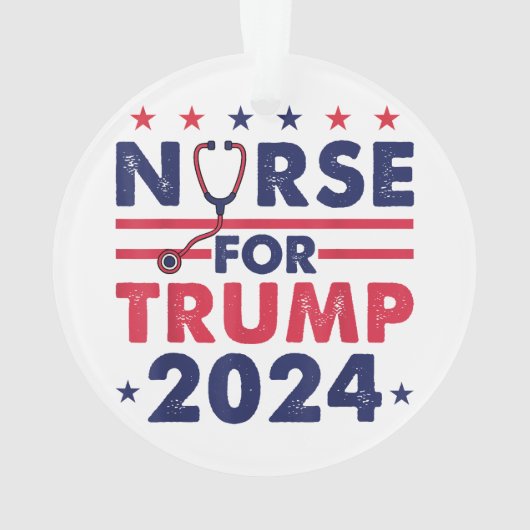 Retro Nurses For Trump 2024 America Stars Drapeau (dos)
