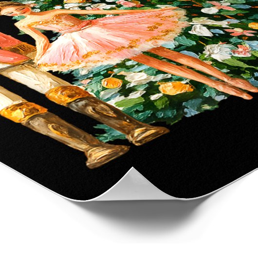 Retro Nutcracker Ballet Nk Christmas Xmas Vibes Wo Poster (Hoek)