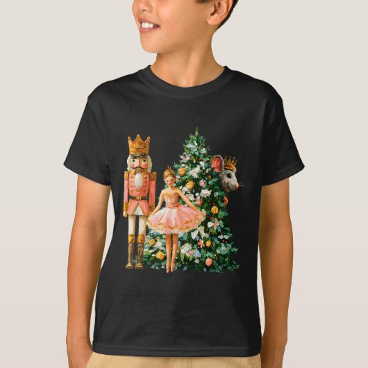 Retro Nutcracker Ballet Nk Christmas Xmas Vibes Wo T-shirt (Voorkant)