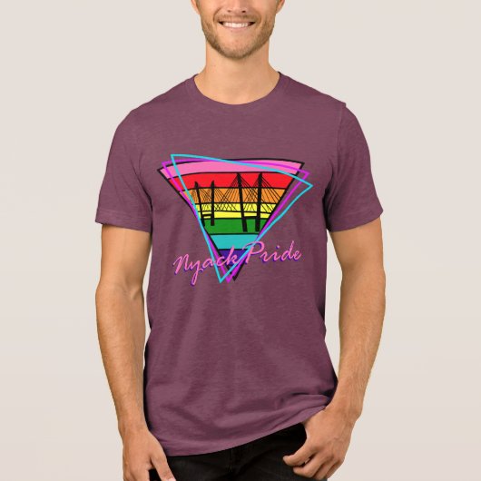 Retro Nyack Pride Tri-Blend Shirt (Voorkant)