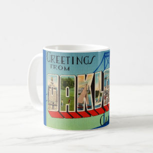Retro Oakland Californie Salutation Mug