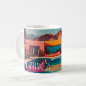 Retro Oasis – Palm Springs Coffee Mug (Devant gauche)