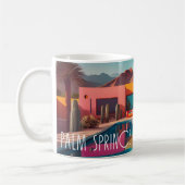 Retro Oasis – Palm Springs Coffee Mug (Gauche)