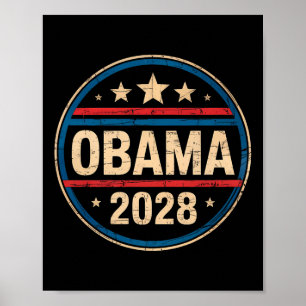 retro Obama voor President 2028 Poster