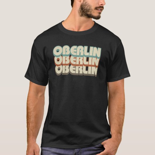 Retro Oberlin Ohio T-shirt (Voorkant)