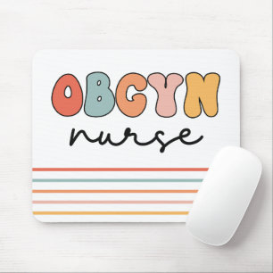 Retro OBGYN Verpleegster Muismat