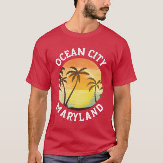 Retro Ocean City Maryland Klassieke 70s vriend T-shirt