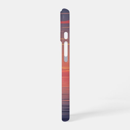 Retro Ocean Sunset iPhone 16 Hoesje (Linkerkant)