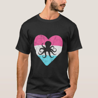 Retro  Octopus Gift voor Vrouwen of Meisjes T-shirt