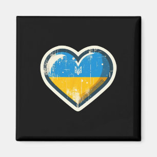 Retro Oekraïense Bynner Fan Oekraïne Vlag Vintage Magneet
