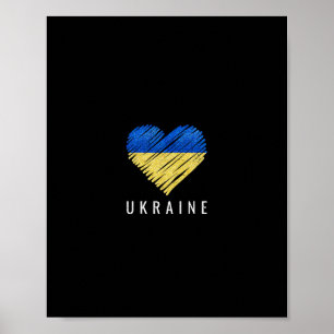 Retro Oekraïne Oekraïense Vlag Trots 2 Poster