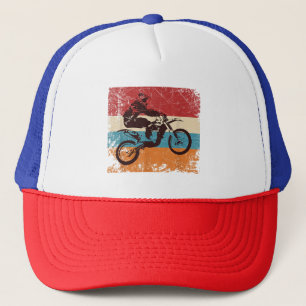 Retro Off Road Motorcycle Motocross Enduro Trucker Pet