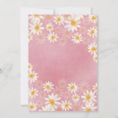 Retro Oh Baby Daisy Baby shower Invitation (Dos)