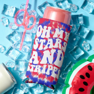Retro Oh My Stars Strepen Patriottische Tie Dye