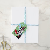 Retro  Oh Wat leuk kerstcadeau Label Cadeaulabel (Met Touw)