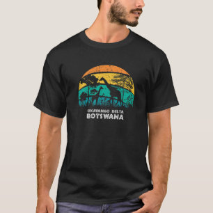  Retro Okavango Delta, Botswana Africa Safa T-shirt