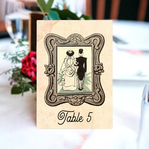 Retro Old 50s Comic Book Rustic Wedding Kaart