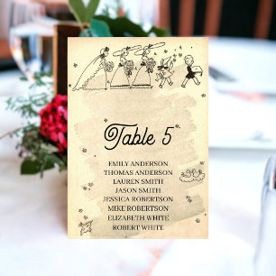 Retro Old 50s Comic Pop Art Rustic Wedding Kaart