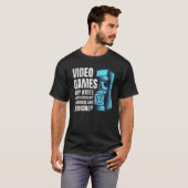 Retro Old Arcade Machine Games Quote Classic Vid T-shirt (Voorkant volledig)